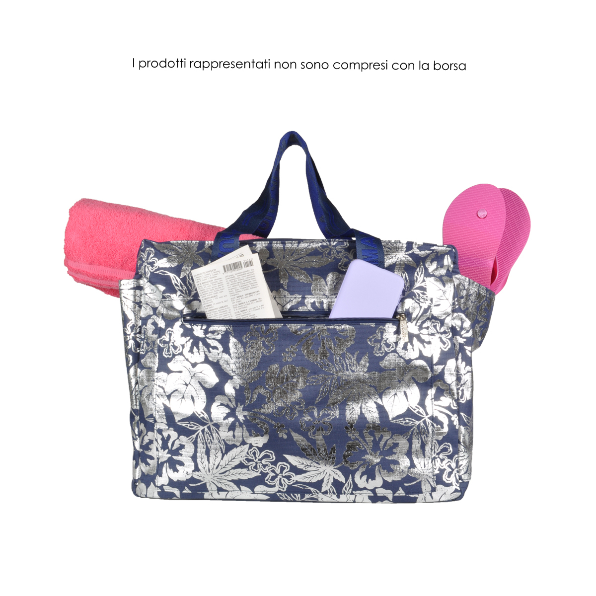 BORSA MARE METAL 100%PL AQUA DI MARE