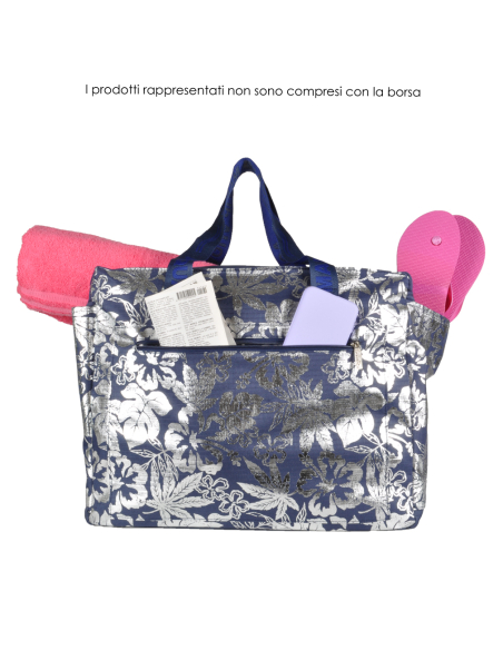 BORSA MARE METAL 100%PL AQUA DI MARE