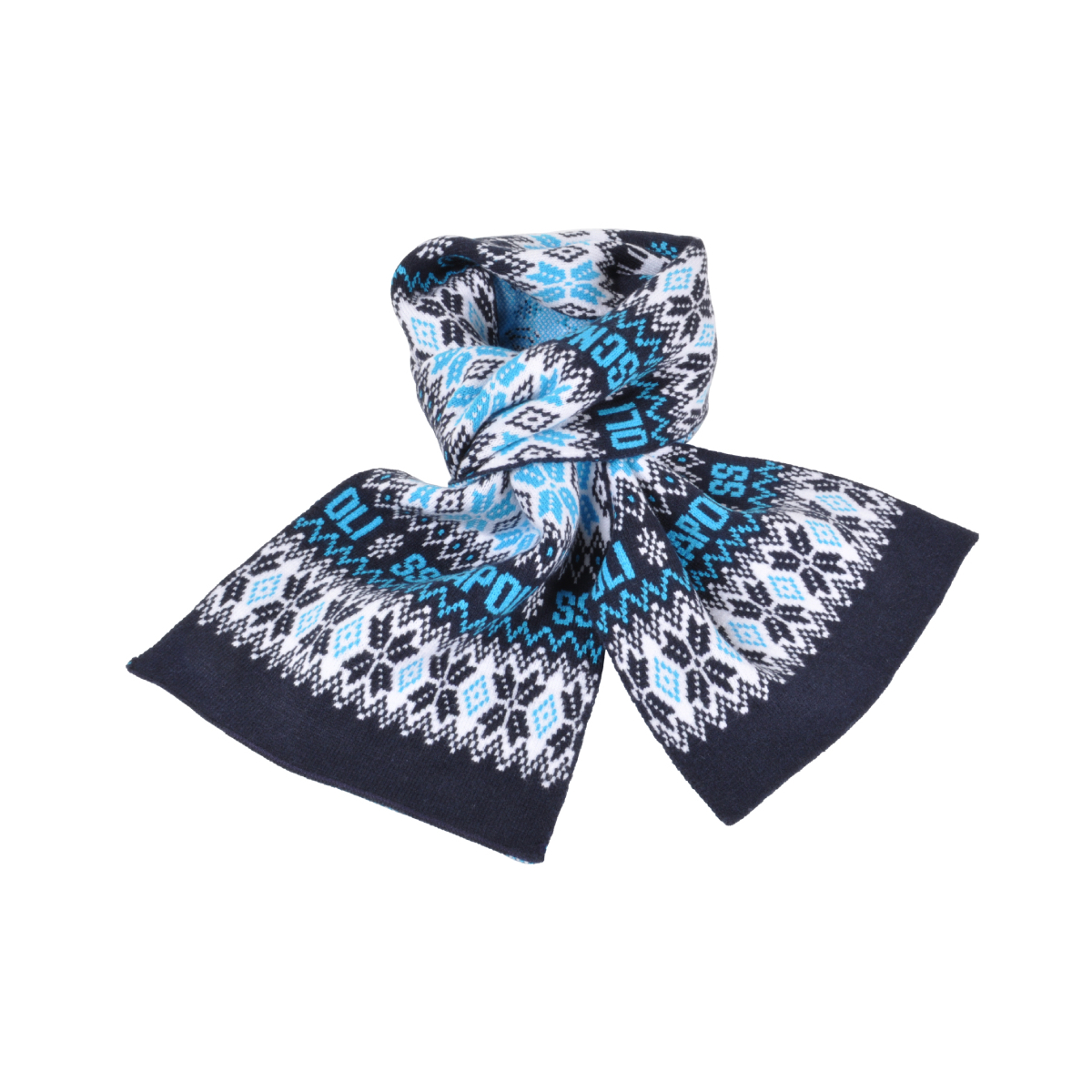 SCIARPA JACQUARD 52%VI 30%PL 18%PA Enzo Castellano SSC NAPOLI