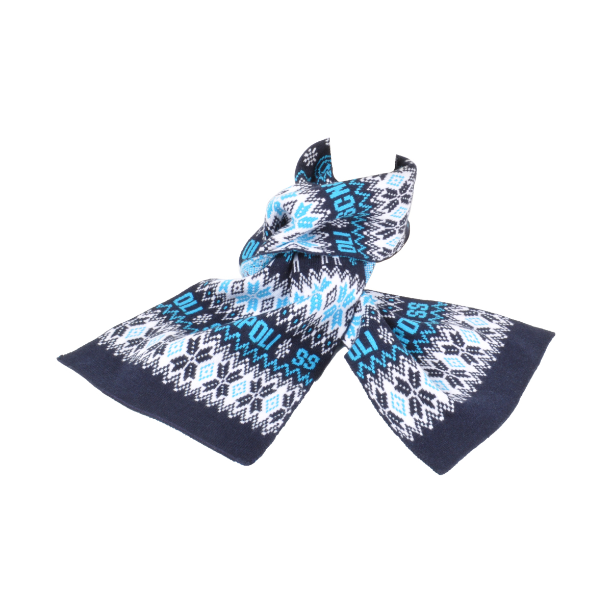 SCIARPA JACQUARD 52%VI 30%PL 18%PA Enzo Castellano SSC NAPOLI