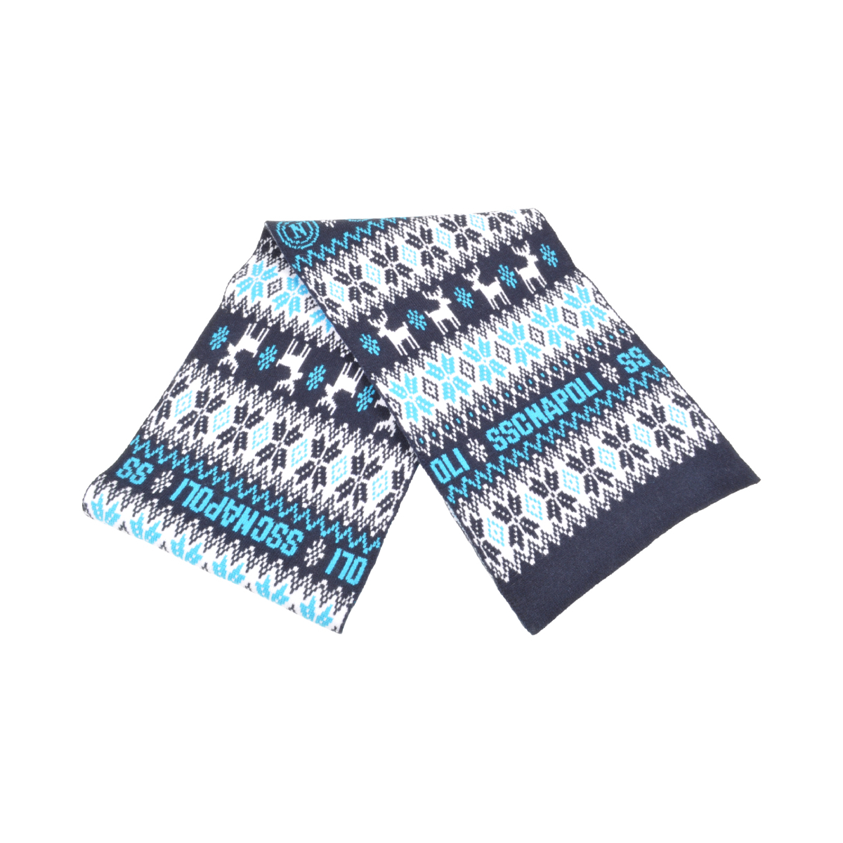SCIARPA JACQUARD 52%VI 30%PL 18%PA Enzo Castellano SSC NAPOLI
