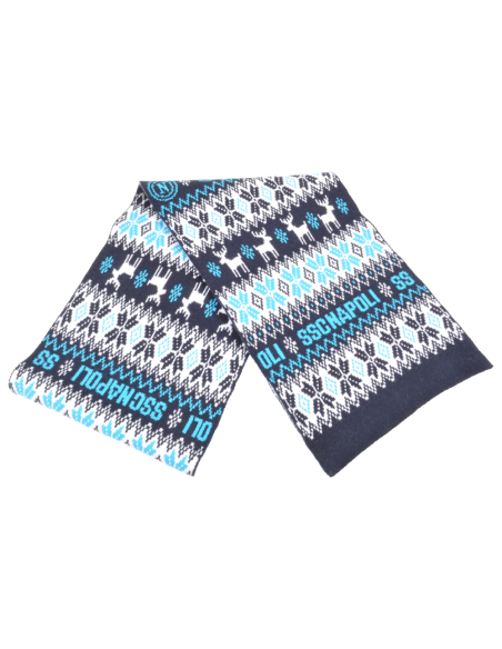 SCIARPA JACQUARD 52%VI 30%PL 18%PA Enzo Castellano SSC NAPOLI
