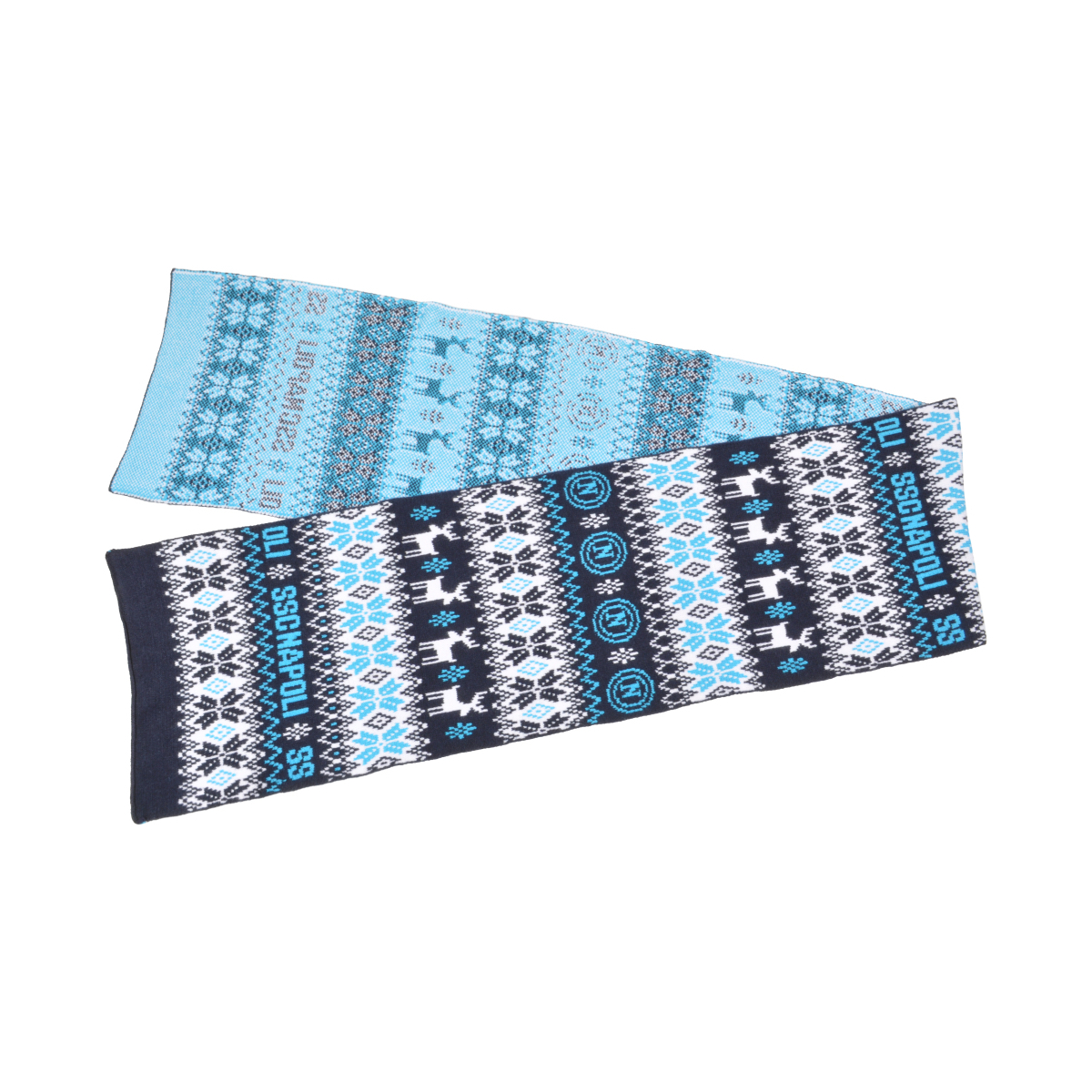 SCIARPA JACQUARD 52%VI 30%PL 18%PA Enzo Castellano SSC NAPOLI
