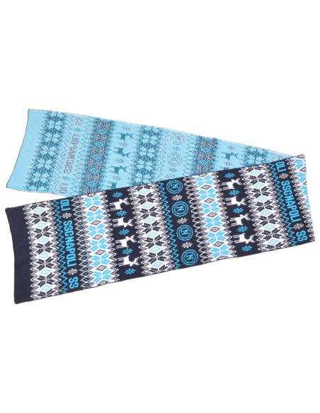 SCIARPA JACQUARD 52%VI 30%PL 18%PA Enzo Castellano SSC NAPOLI