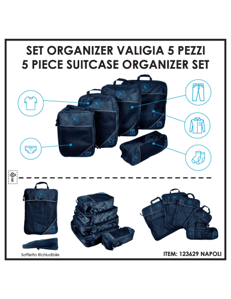 SET 5 PZ TRAVEL 100%PL SSC NAPOLI