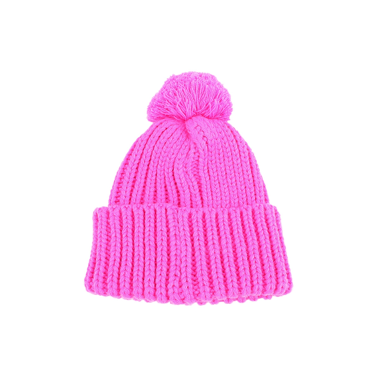 CAPPELLO UNITO C/PON PON FUXIA 100% PC JUVENTUS