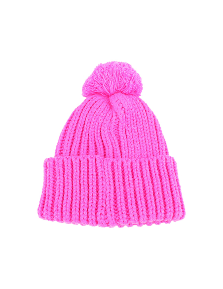 CAPPELLO UNITO C/PON PON FUXIA 100% PC JUVENTUS