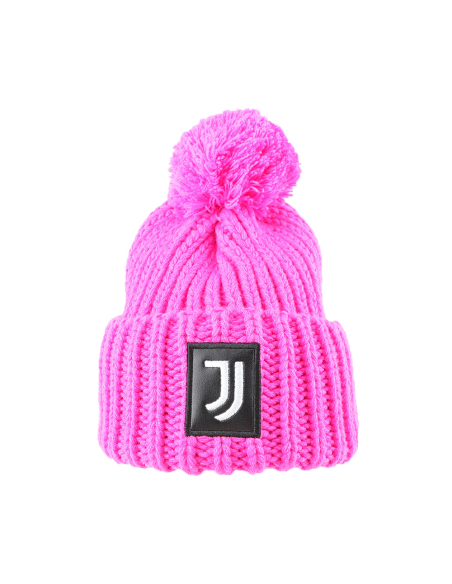 CAPPELLO UNITO C/PON PON FUXIA 100% PC JUVENTUS