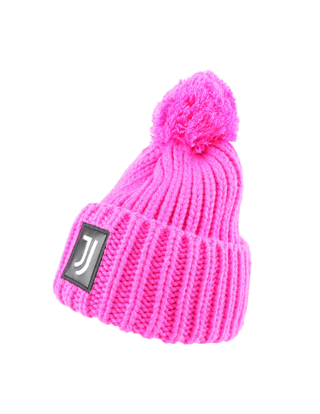 CAPPELLO UNITO C/PON PON FUXIA 100% PC JUVENTUS