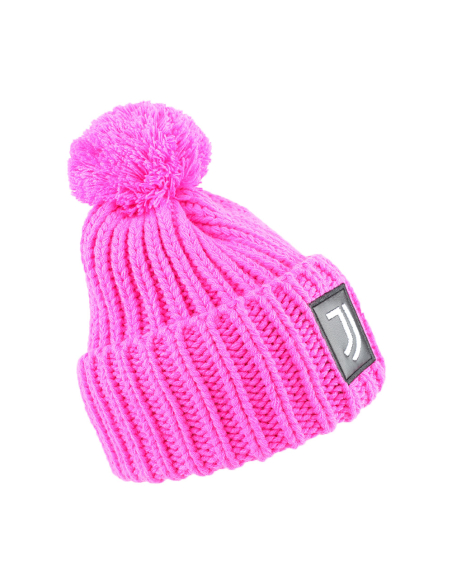 CAPPELLO UNITO C/PON PON FUXIA 100% PC JUVENTUS