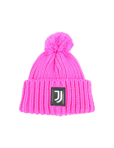 CAPPELLO UNITO C/PON PON FUXIA 100% PC JUVENTUS