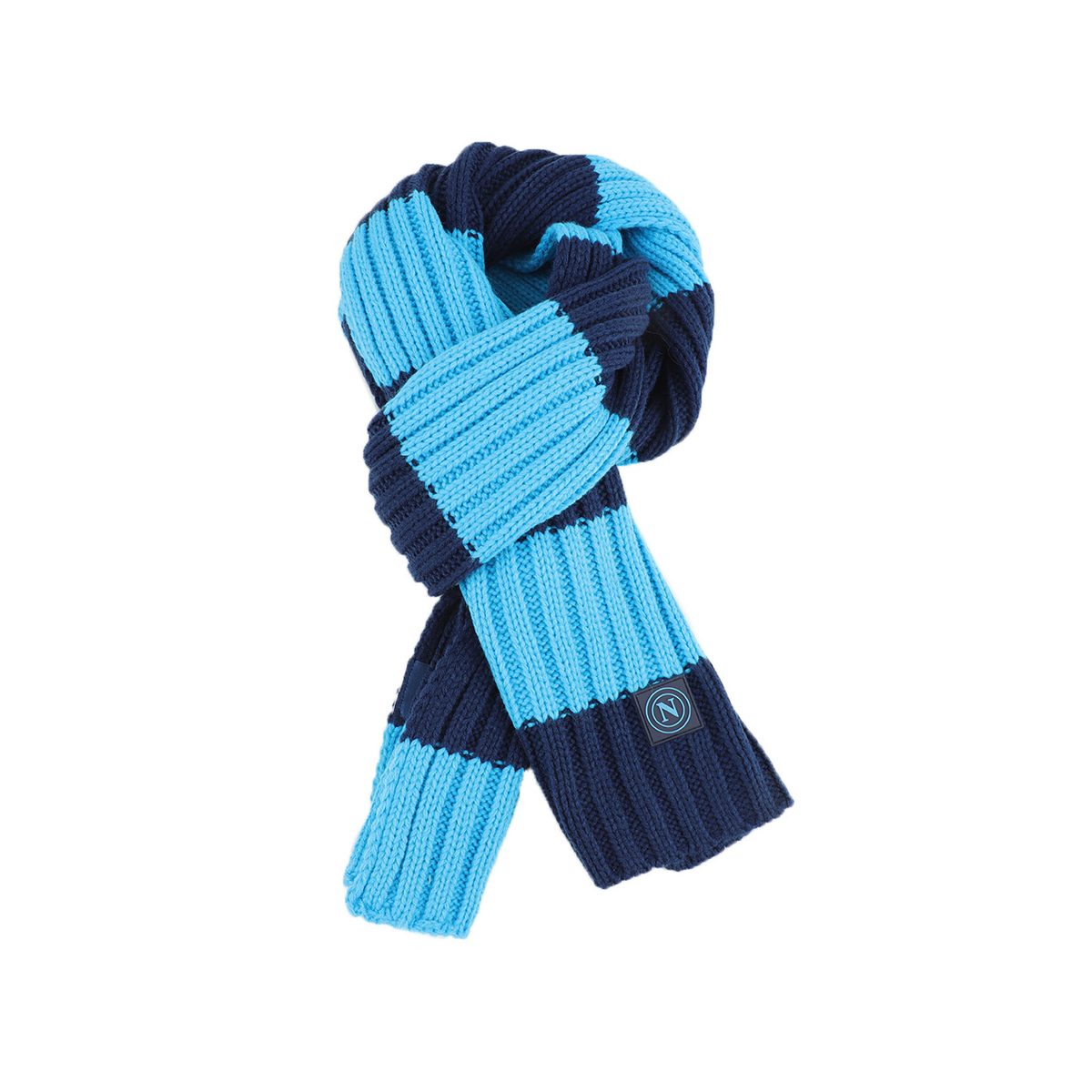 SCIARPA MAGLIA RIGHE 100%PC SSC NAPOLI