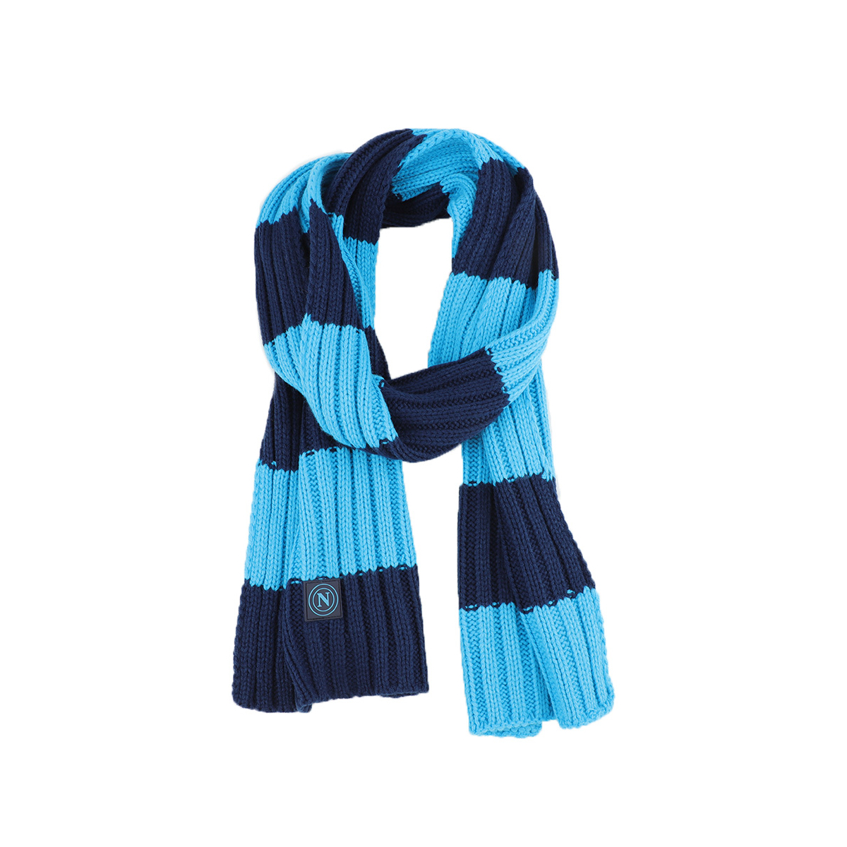 SCIARPA MAGLIA RIGHE 100%PC SSC NAPOLI