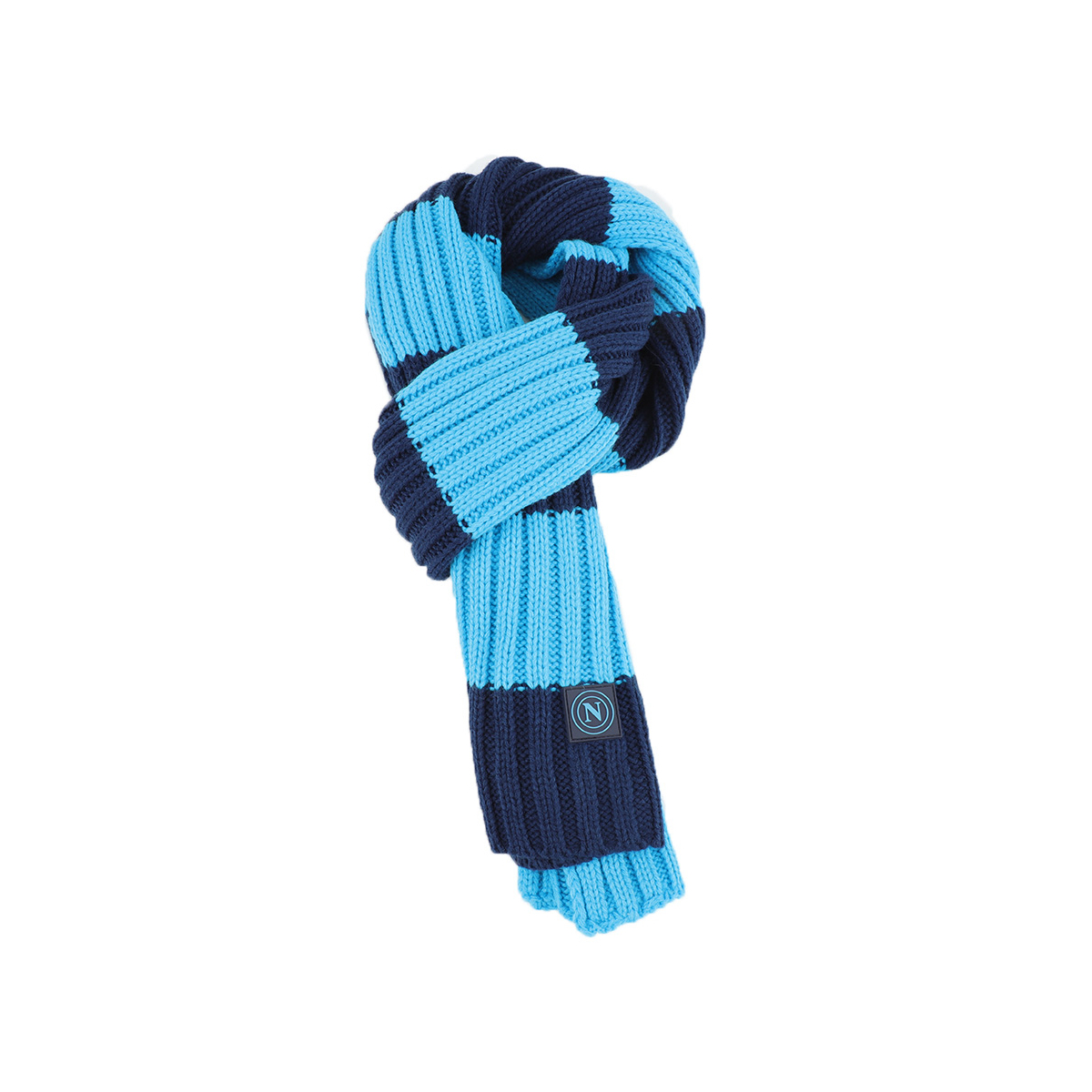 SCIARPA MAGLIA RIGHE 100%PC SSC NAPOLI