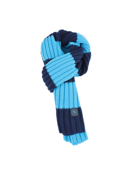 SCIARPA MAGLIA RIGHE 100%PC SSC NAPOLI