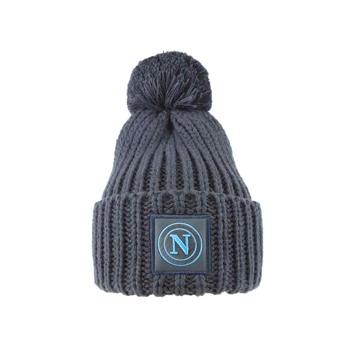 CAPPELLO UNITO C/PON PON NAVY 100% PC SSC NAPOLI