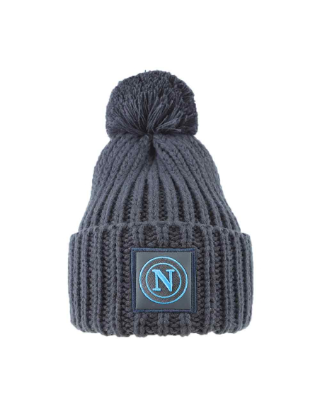 CAPPELLO UNITO C/PON PON NAVY 100% PC SSC NAPOLI