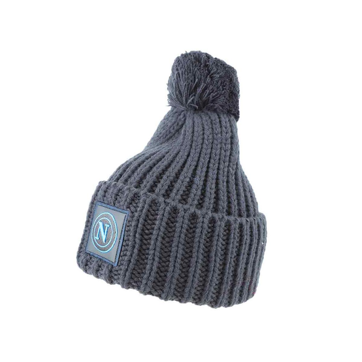 CAPPELLO UNITO C/PON PON NAVY 100% PC SSC NAPOLI
