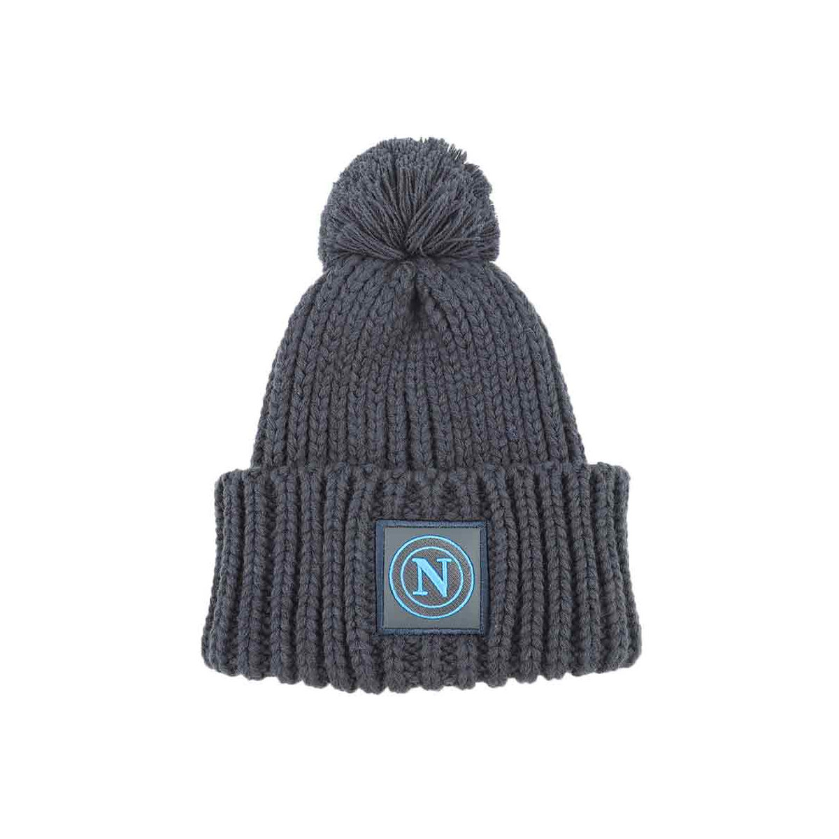 CAPPELLO UNITO C/PON PON NAVY 100% PC SSC NAPOLI