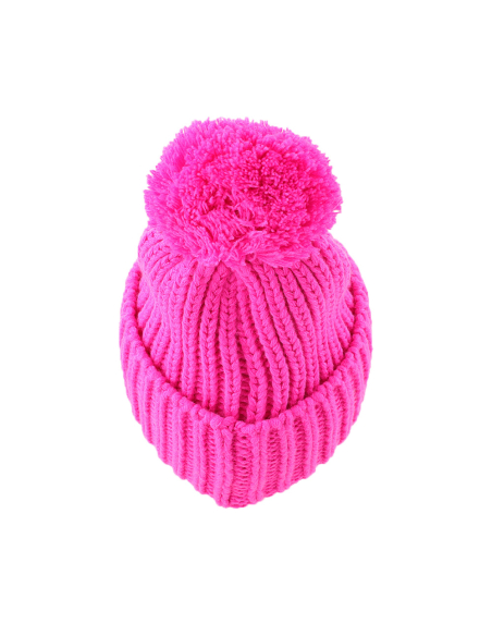 CAPPELLO UNITO C/PON PON FUXIA 100% PC SSC NAPOLI