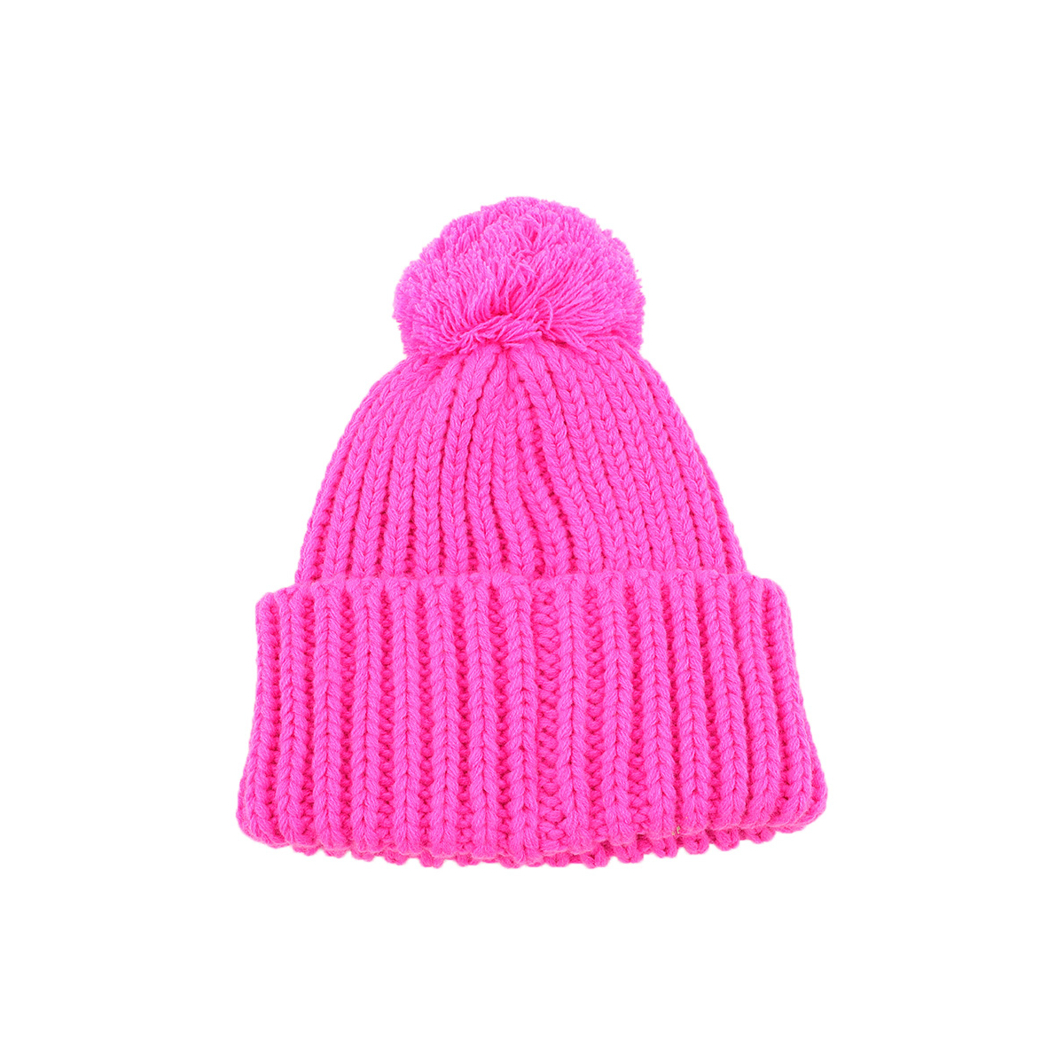 CAPPELLO UNITO C/PON PON FUXIA 100% PC SSC NAPOLI