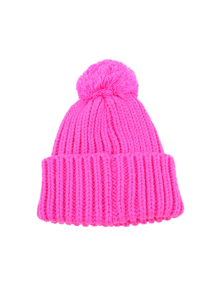 CAPPELLO UNITO C/PON PON FUXIA 100% PC SSC NAPOLI
