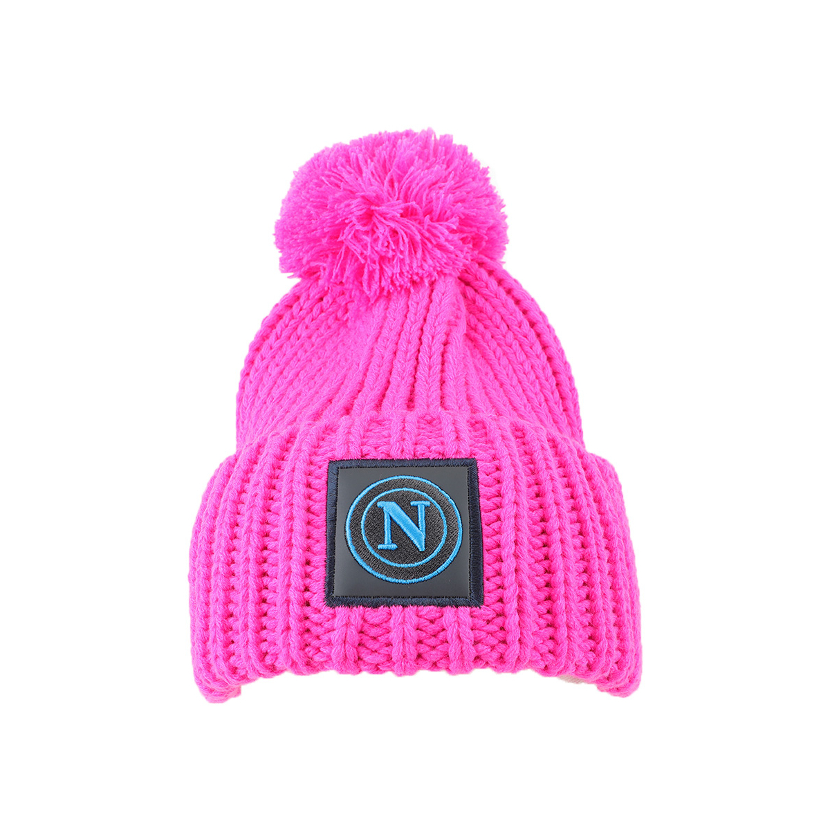 CAPPELLO UNITO C/PON PON FUXIA 100% PC SSC NAPOLI
