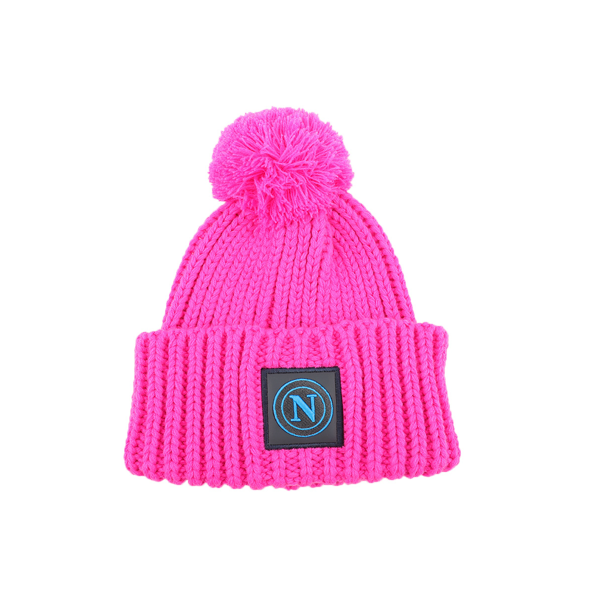 CAPPELLO UNITO C/PON PON FUXIA 100% PC SSC NAPOLI