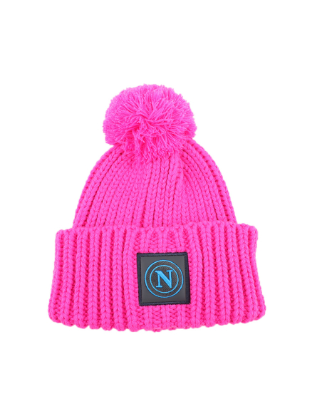 CAPPELLO UNITO C/PON PON FUXIA 100% PC SSC NAPOLI