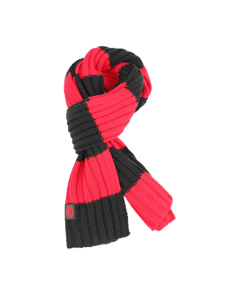 SCIARPA MAGLIA RIGHE 100%PC MILAN