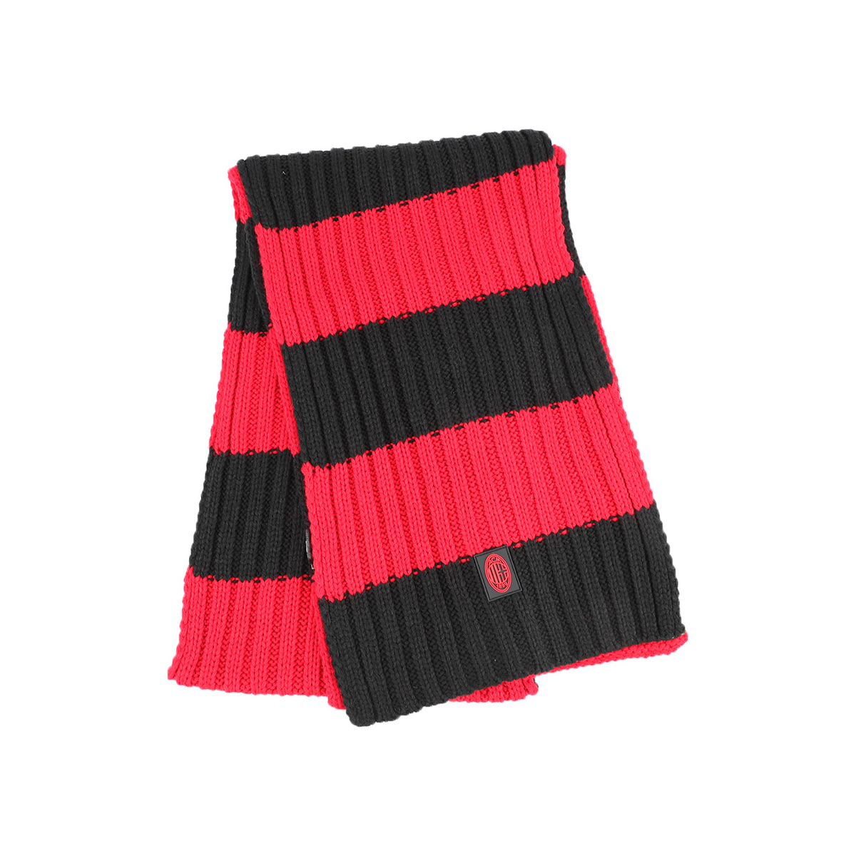 SCIARPA MAGLIA RIGHE 100%PC MILAN