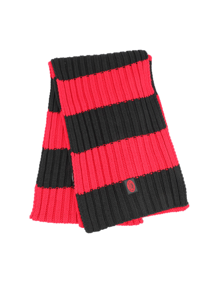 SCIARPA MAGLIA RIGHE 100%PC MILAN