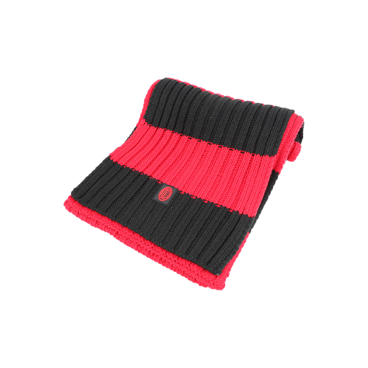SCIARPA MAGLIA RIGHE 100%PC MILAN