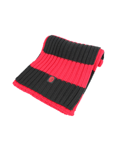 SCIARPA MAGLIA RIGHE 100%PC MILAN