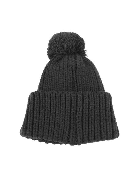 CAPPELLO UNITO C/PON PON NERO 100% PC MILAN
