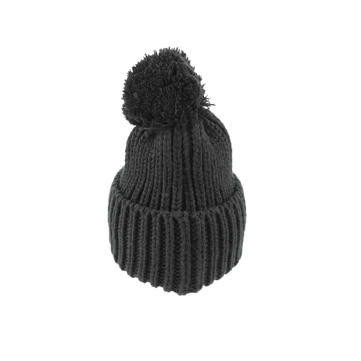 CAPPELLO UNITO C/PON PON NERO 100% PC MILAN