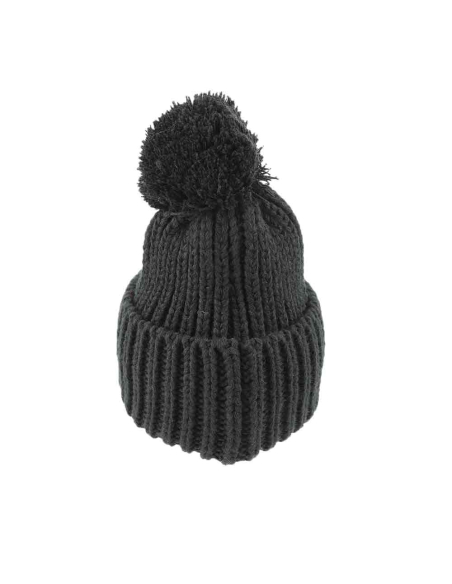 CAPPELLO UNITO C/PON PON NERO 100% PC MILAN