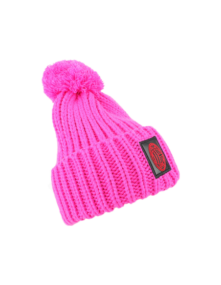 CAPPELLO UNITO C/PON PON FUXIA 100% PC MILAN