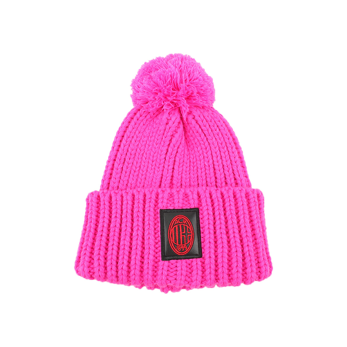 CAPPELLO UNITO C/PON PON FUXIA 100% PC MILAN