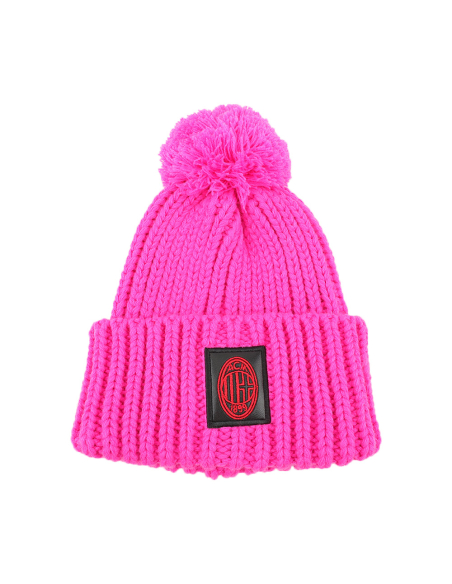 CAPPELLO UNITO C/PON PON FUXIA 100% PC MILAN