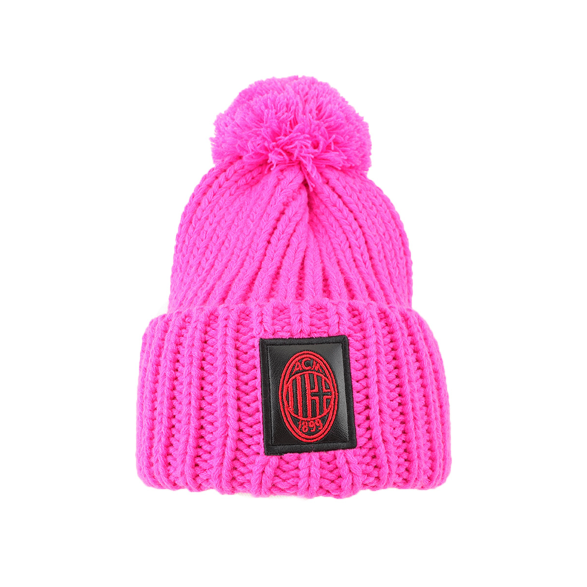 CAPPELLO UNITO C/PON PON FUXIA 100% PC MILAN