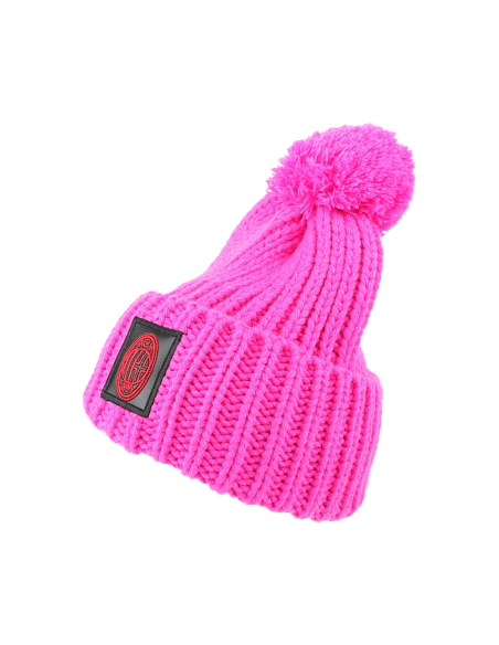 CAPPELLO UNITO C/PON PON FUXIA 100% PC MILAN