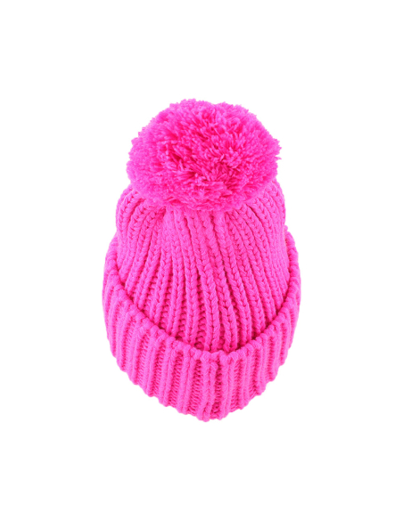 CAPPELLO UNITO C/PON PON FUXIA 100% PC MILAN