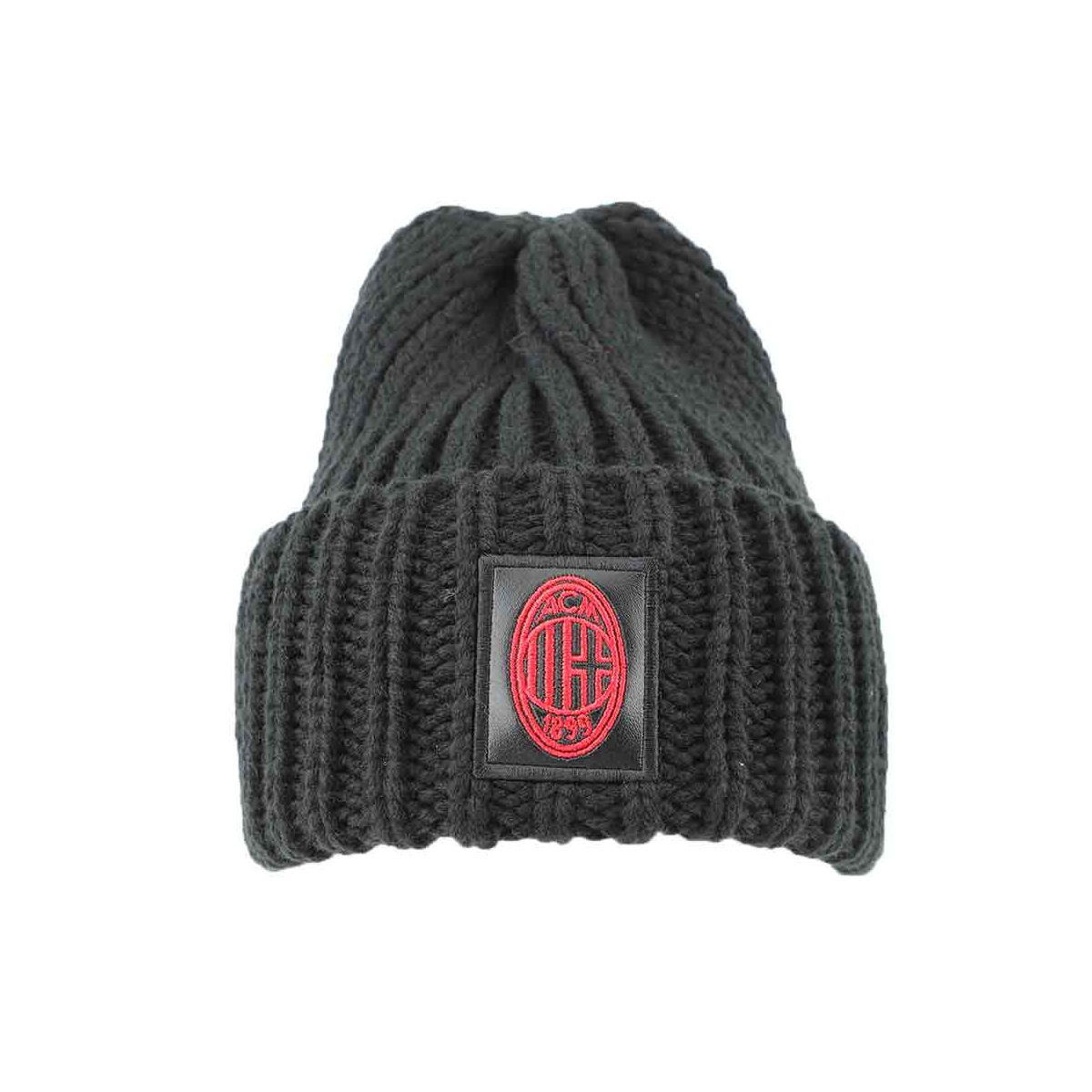 CAPPELLO UNITO NERO 100% PC MILAN