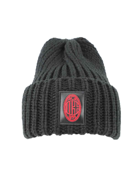 CAPPELLO UNITO NERO 100% PC MILAN