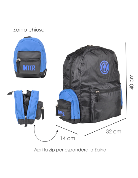 ZAINO TRAVEL RICHIUDIBILE 100%PL INTER
