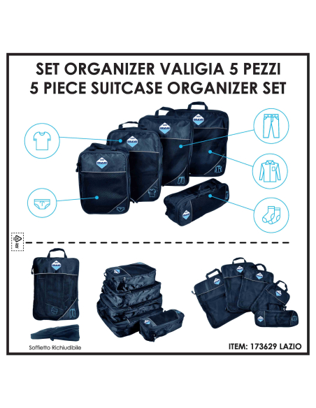 SET 5 PZ TRAVEL 100%PL LAZIO