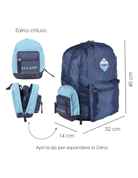 ZAINO TRAVEL RICHIUDIBILE 100%PL LAZIO
