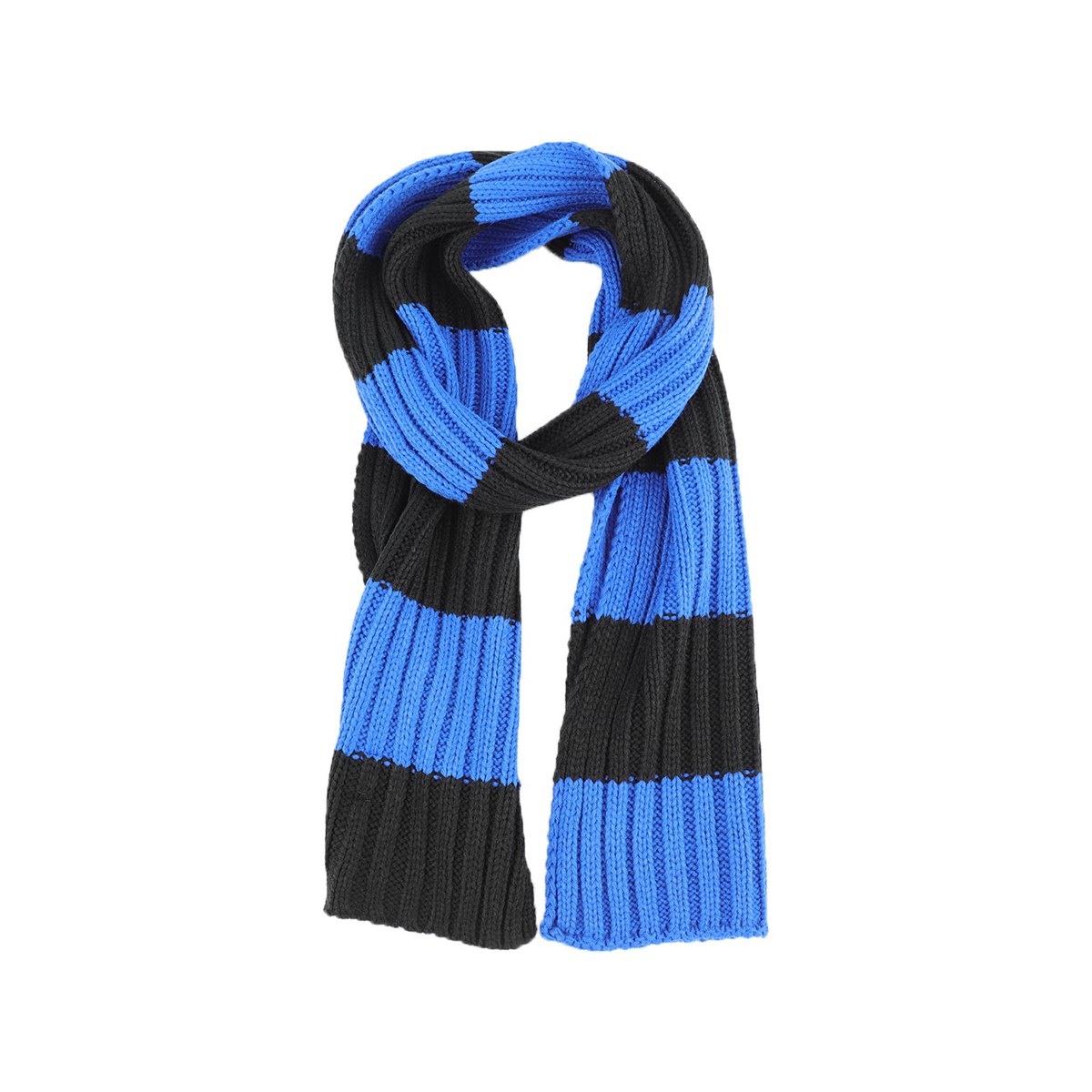 SCIARPA MAGLIA RIGHE 100%PC INTER