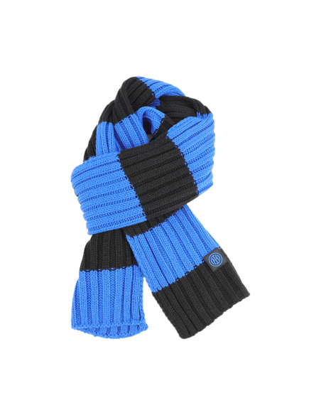 SCIARPA MAGLIA RIGHE 100%PC INTER